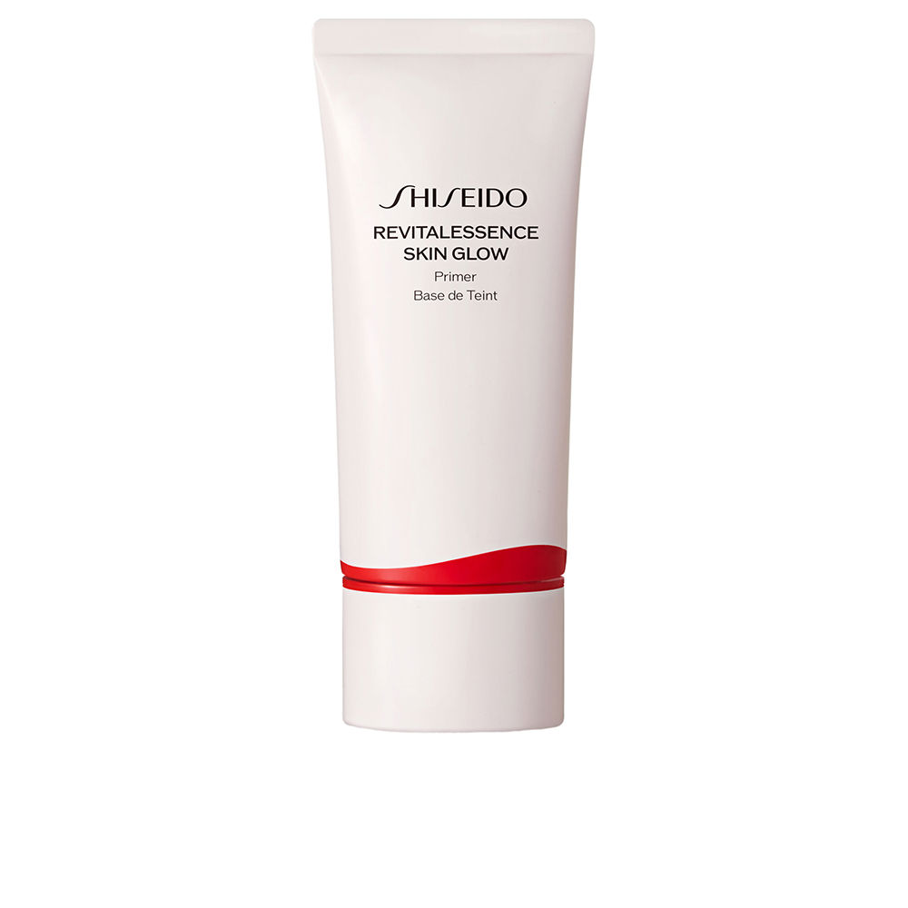 ShiseidoRevitalessenceSkinGlowPrimerSPF2530ml Bottle of Shiseido Revitalessence Skin Glow Primer by Shiseido, a makeup primer indicated for hydration and a luminous glow.