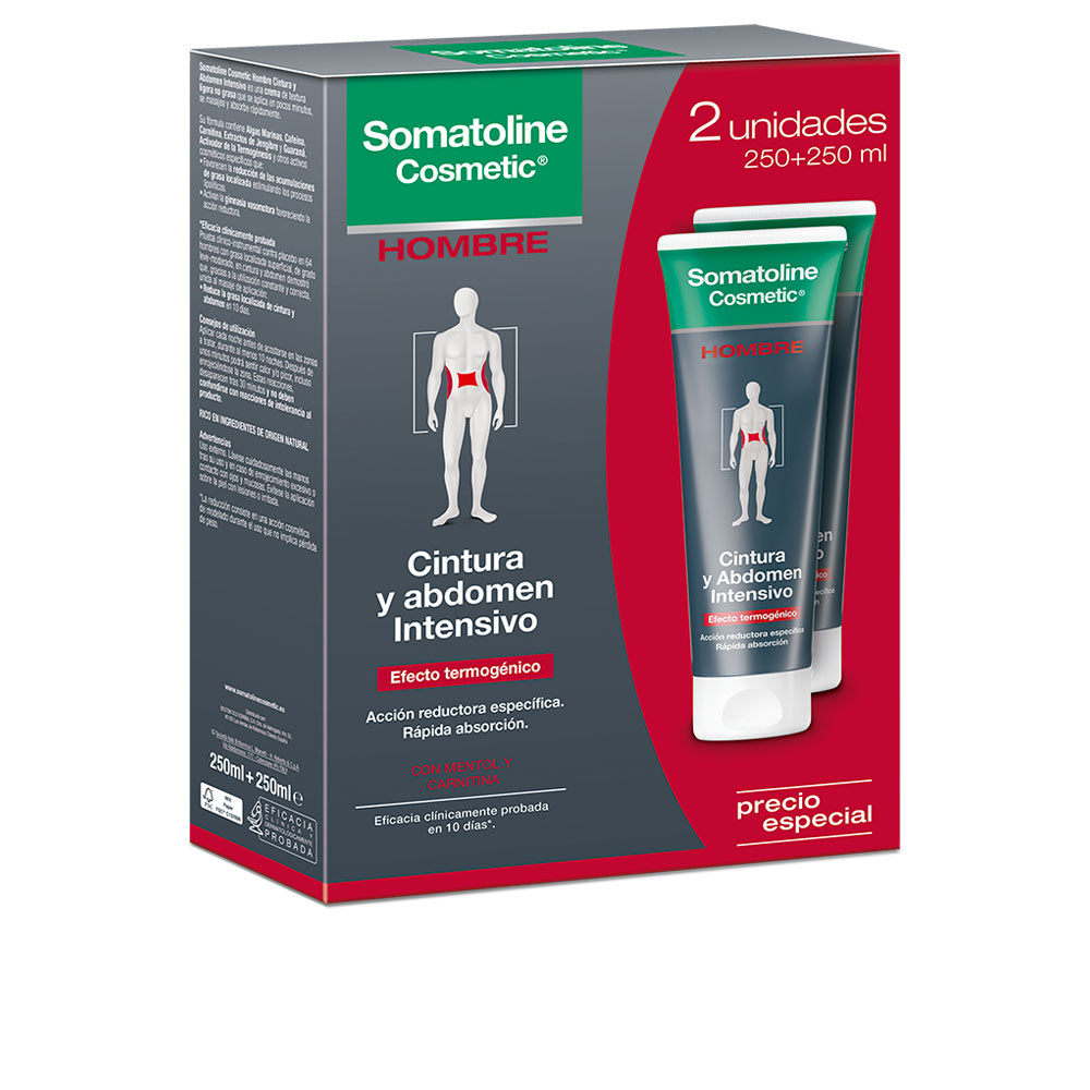 SomatolineCosmeticMenTummyandAbsIntensiveCreamDuo2x250ml Somatoline Cosmetic Men Creme Intensivo Barriga e Abdominais Duo 2x250ml - Image 1