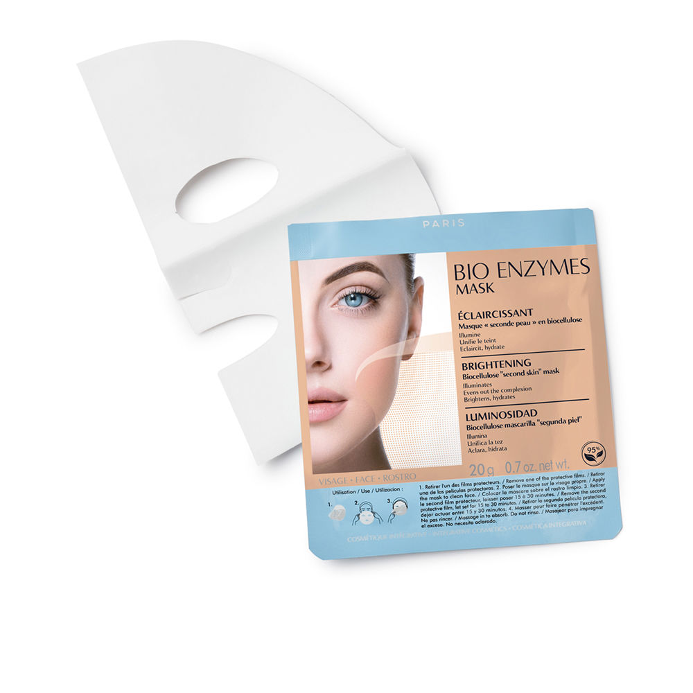 TalikaBioEnzymesBrighteningMask20g Sachet of Talika Bio Enzymes Brightening Mask by Talika, a bio cellulose mask indicated for hydrating and illuminating skin.