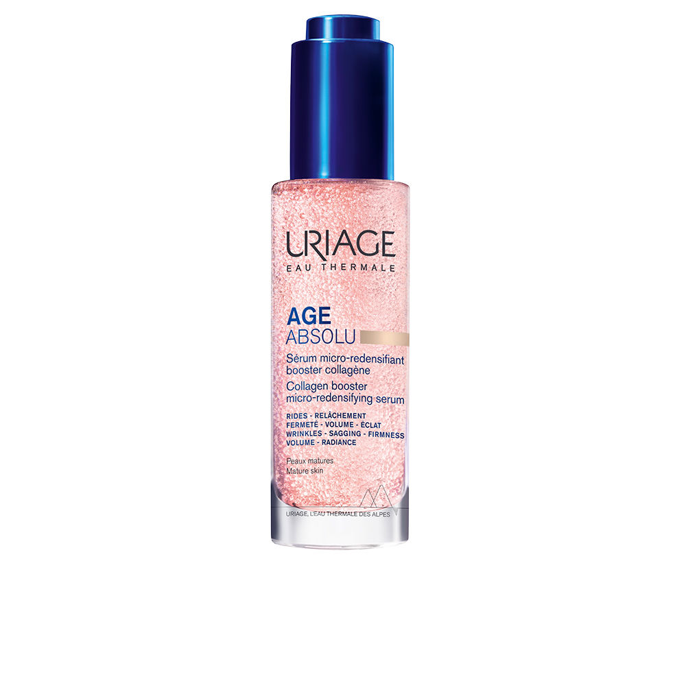 UriageAgeAbsoluMicro-RedensifyingSerum30ml Bottle of Uriage Age Absolu Micro-Redensifying Serum by Uriage, a redensifying serum indicated for correcting signs of aging.