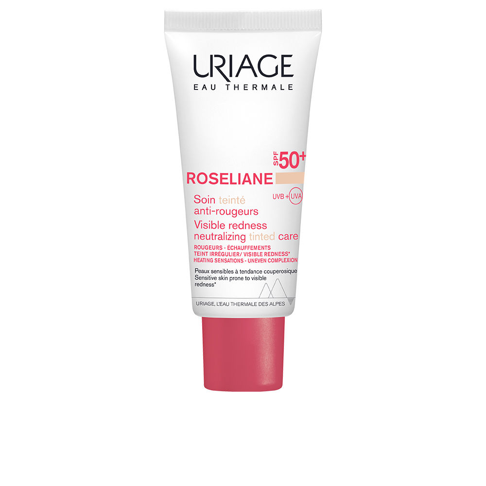 UriageRoselianeRednessNeutralizingTintedCreamSPF50+40ml Tube of Uriage Roseliane Redness Neutralizing Tinted Cream SPF50