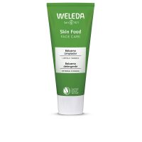 Jar  of  Weleda  Skin  Food  Cleansing  Balm  by  Weleda,  a  facial  balm  indicated  for  deep  cleansing  and  hydrating  dry  skin.