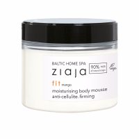 Product  container  of  Baltic  Home  Spa  Fit  Moisturizing  Body  Mousse  by  Ziaja,  a  mousse  indicated  for  firming  skin.