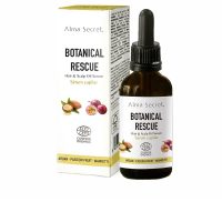 Bottle  of  Alma  Secret  Botanical  Rescue  Hair  Serum  by  Alma  Secret,  a  hair  serum  indicated  for  reconstructing  hair  fibers.