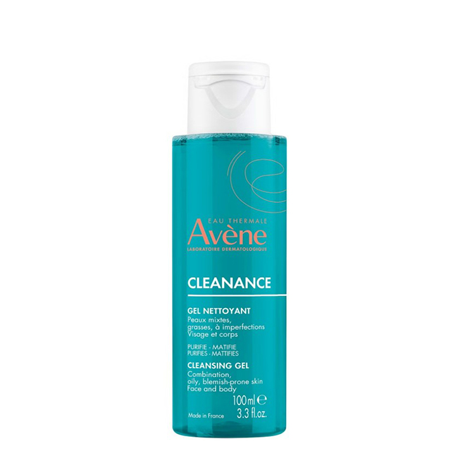 AveneCleananceCleansingGel100ml Bottle of Avène Cleanance Cleansing Gel by Avène, a purifying gel indicated for oily and acne-prone skin.