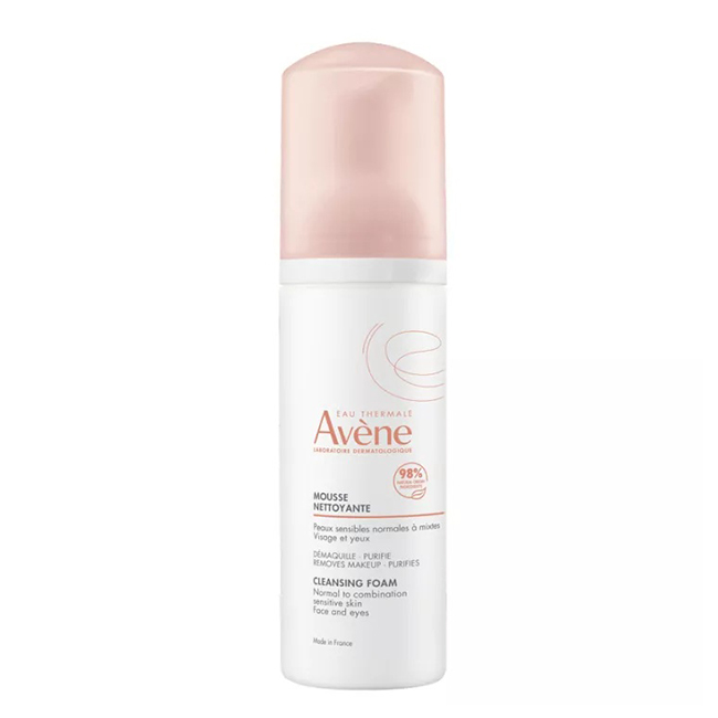 AveneMatifyingCleansingMousse150ml Bottle of Avène Matifying Cleansing Mousse by Avène, a cleansing mousse indicated for removing excess sebum and impurities.