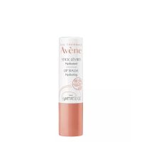 Product  container  of  Avène  Sensitive  Lips  Lip  Stick  by  Avène,  a  moisturizing  balm  indicated  for  dry  and  flaking  lips.
