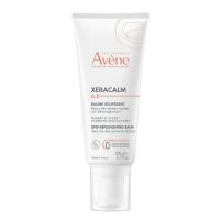 Tube  of  Avène  XeraCalm  A.D  Relipidating  Balm  by  Avène,  a  moisturizing  balm  indicated  for  severe  or  atopic  skin  dryness.
