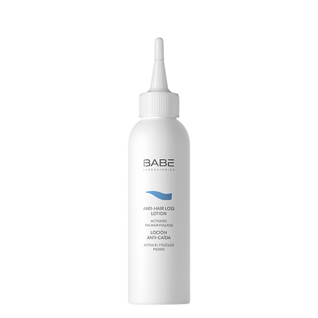 BabéAntiHairLossLotion125ml Bottle of Babé Anti Hair Loss Lotion by Babé, a hair lotion indicated for strengthening hair roots prone to hair loss.