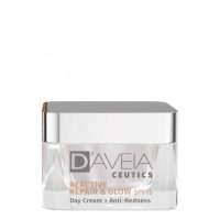 Tube  of  DAveia  Ceutics  Reactive  Repair  &  Glow  Day  Cream  SPF15  by  DAveia,  a  day  cream  indicated  for  reducing  skin  redness.