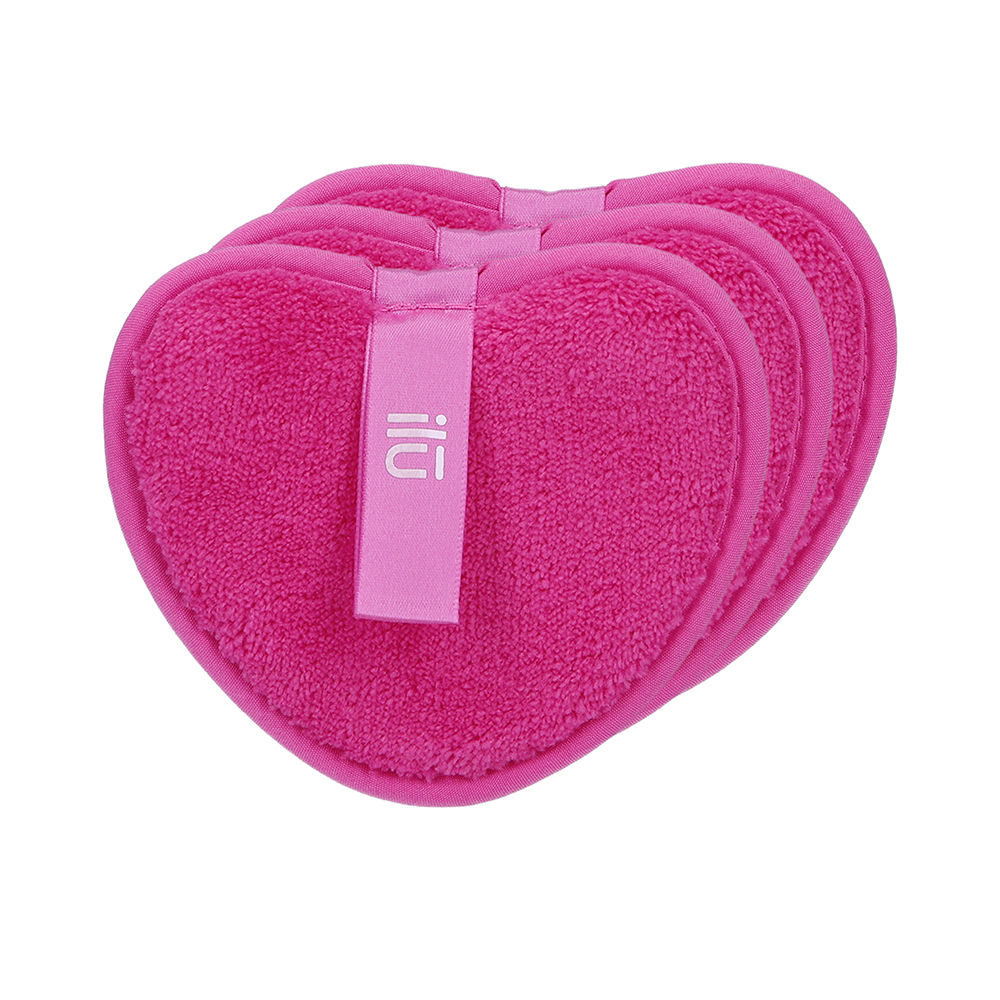 IlūMakeupRemoverPadsPinkHeartx3 Ilū Makeup Remover Pads Pink Heart x3