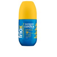 Product  container  of  Instituto  Español  Friox  Gel  Roll-On  by  Instituto  Español,  a  gel  indicated  for  muscle  discomfort.