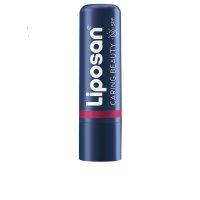 Product  container  of  Liposan  Caring  Beauty  3  In  1  Color  Pink  by  Liposan,  a  lip  balm  indicated  for  hydrating  lips  and  cheeks.