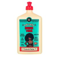 Bottle  of  My  Curls  My  Life  Styling  Cream  by  Lola  Cosmetics,  a  styling  cream  indicated  for  curl  definition  and  detangling.