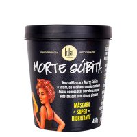 Jar  of  Sudden  Death  Mask  by  Lola  Cosmetics,  a  hair  mask  indicated  for  restoring  the  natural  moisture  barrier  of  damaged  hair.