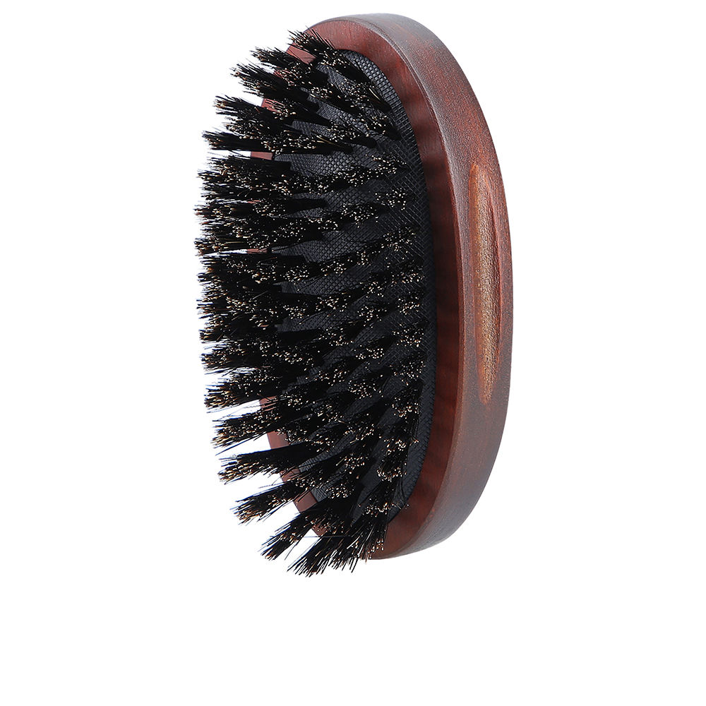 LussoniNaturalOvalBeardBrush Product container of Lussoni Natural Oval Beard Brush by Lussoni, a beard brush indicated for cleaning and detangling beards.