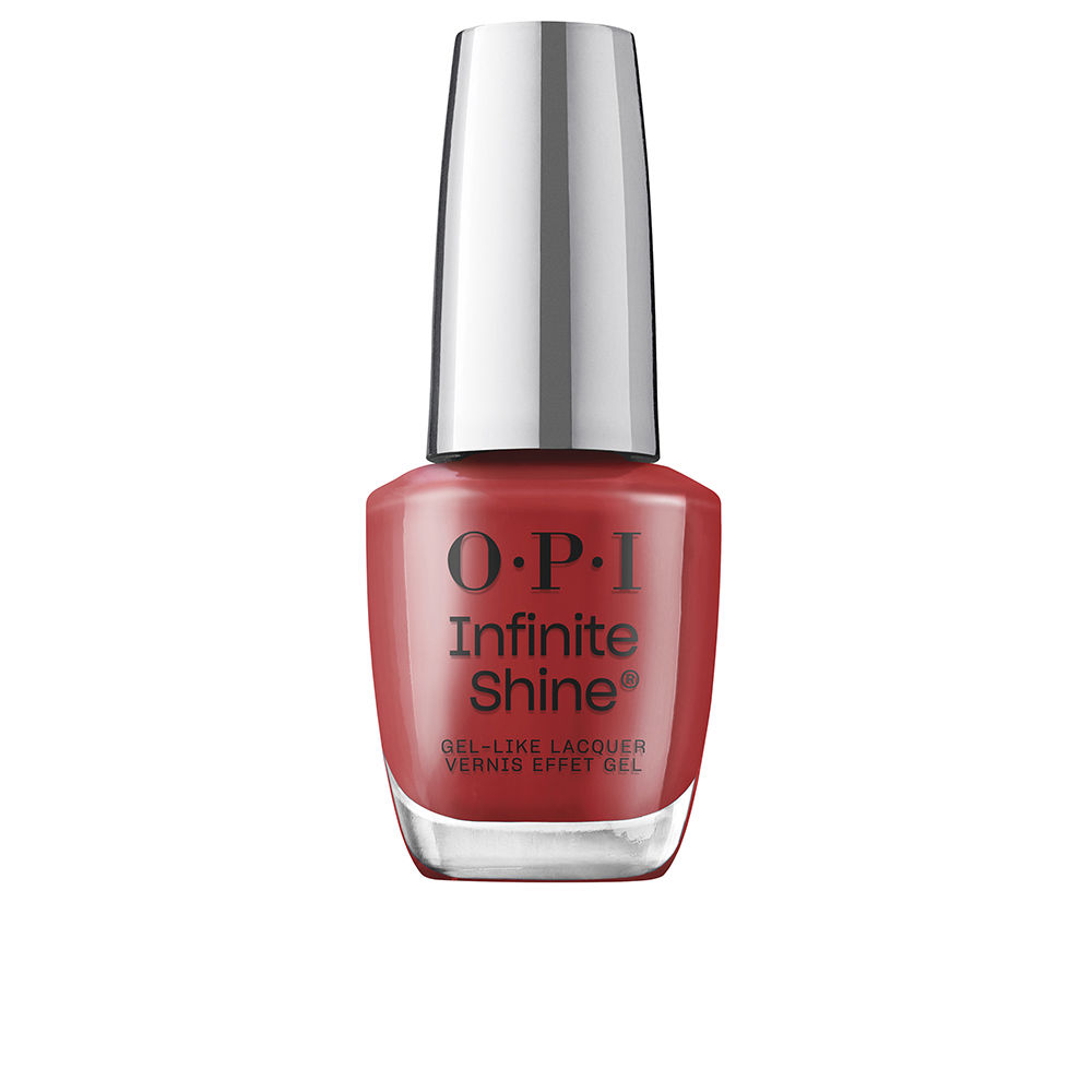 OpiInfiniteShineGel-LikeNailLacquerColorBigAppleRed15ml Bottle of Opi Infinite Shine Gel-Like Nail Lacquer Color Big Apple Red by Opi, a nail polish for long-lasting high-shine nails.