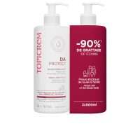 Bottle  of  Topicrem  DA  Protect  Emollient  Balm  Duo  by  Topicrem,  a  balm  indicated  for  very  dry  and  atopic  skin.