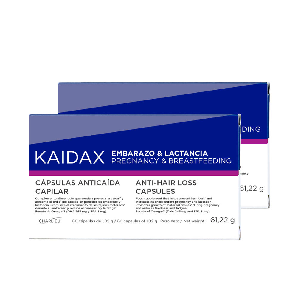 TopicremKaidaxPregnancyBreastfeedingAnti-HairLossCapsulesDuo2x60 Topicrem Kaidax 妊娠・授乳期用ヘアロス対策カプセル デュオ 2x60 - 画像 (1)