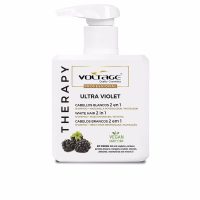 Bottle  of  Voltage  Cosmetics  Therapy  Ultra  Violet  White  Hair  2  in  1  Shampoo-Mask  by  Voltage  Cosmetics,  indicated  for  white  hair.