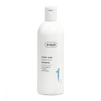 Bottle  of  Ziaja  Plant  Essentials  Baobab  Leaves  Smoothing  Shampoo  by  Ziaja,  a  shampoo  indicated  for  curly  and  unruly  hair.