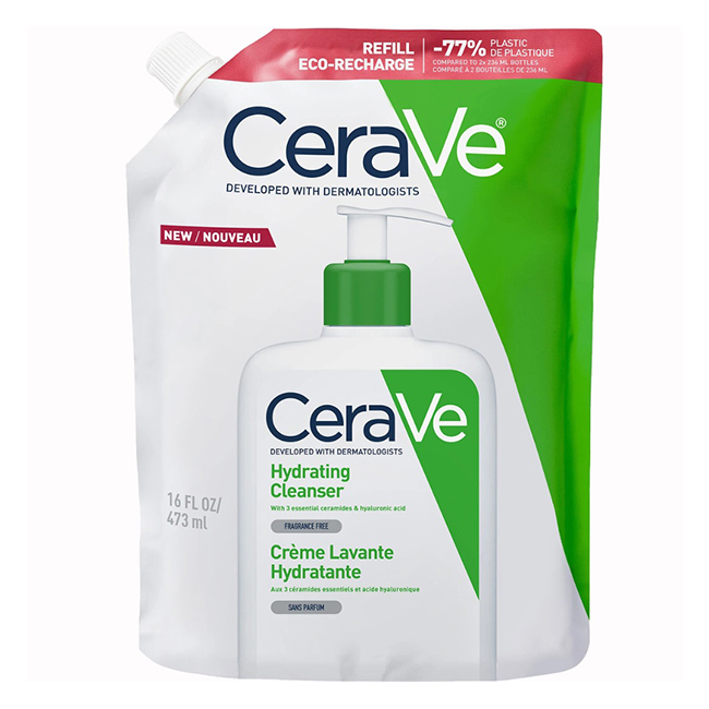 CeraveHydratingCleanserRefill473ml Bottle of Cerave Hydrating Cleanser Refill by Cerave, a cream cleanser indicated for normal to dry skin.