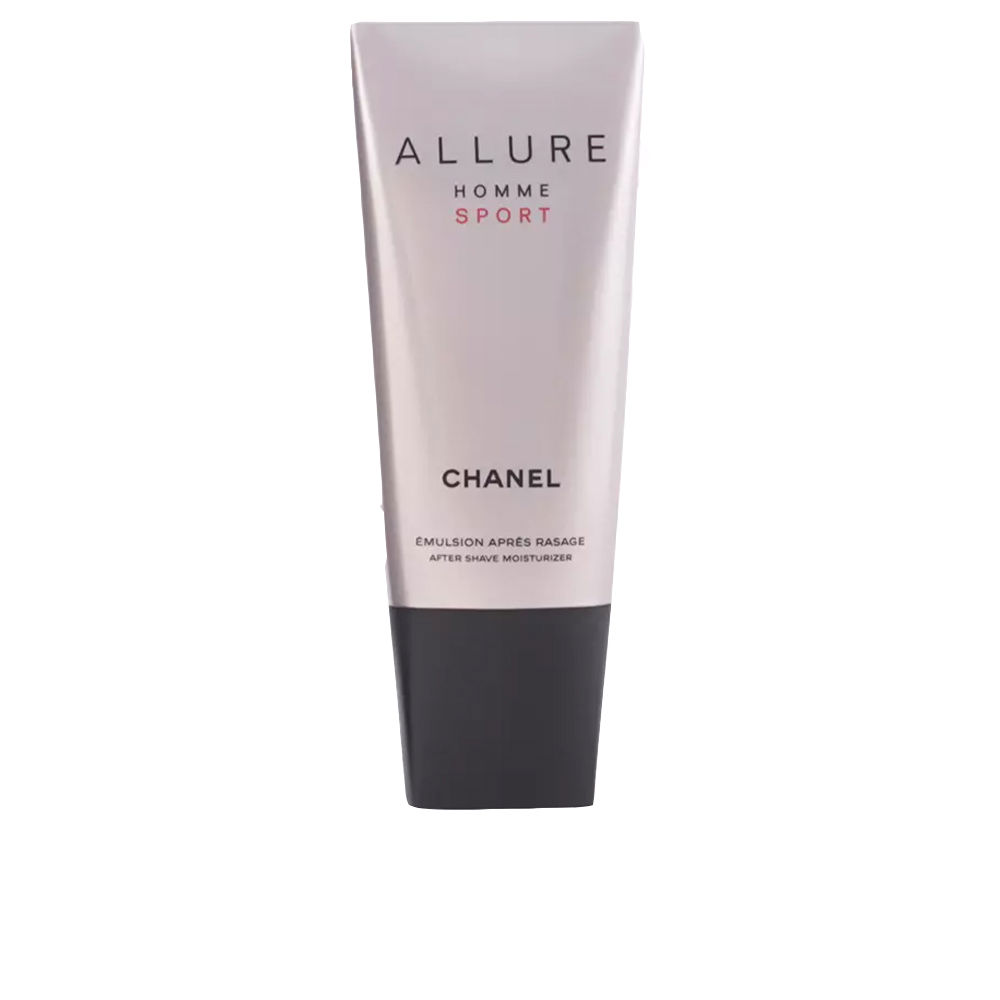 ChanelAllureHommeSportAfter-ShaveEmulsion100ml Bottle of Chanel Allure Homme Sport After-Shave Emulsion by Chanel, a non-greasy emulsion indicated for moisturizing skin after shaving.