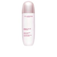 Bottle  of  Clarins  Bright  Plus  Advanced  Brightening  Serum-in-Lotion  by  Clarins,  a  serum  indicated  for  brightening  skin  tone.