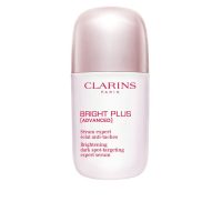 Bottle  of  Clarins  Bright  Plus  Advanced  Serum  by  Clarins,  a  brightening  serum  indicated  for  reducing  dark  spots  and  dullness.