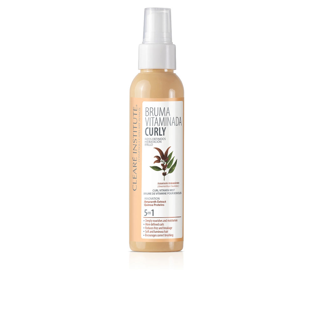 ClearéInstituteCurlVitaminMist125ml Spray of Clearé Institute Curl Vitamin Mist by Clearé Institute, a curly mist indicated for moisturizing and defining curls.