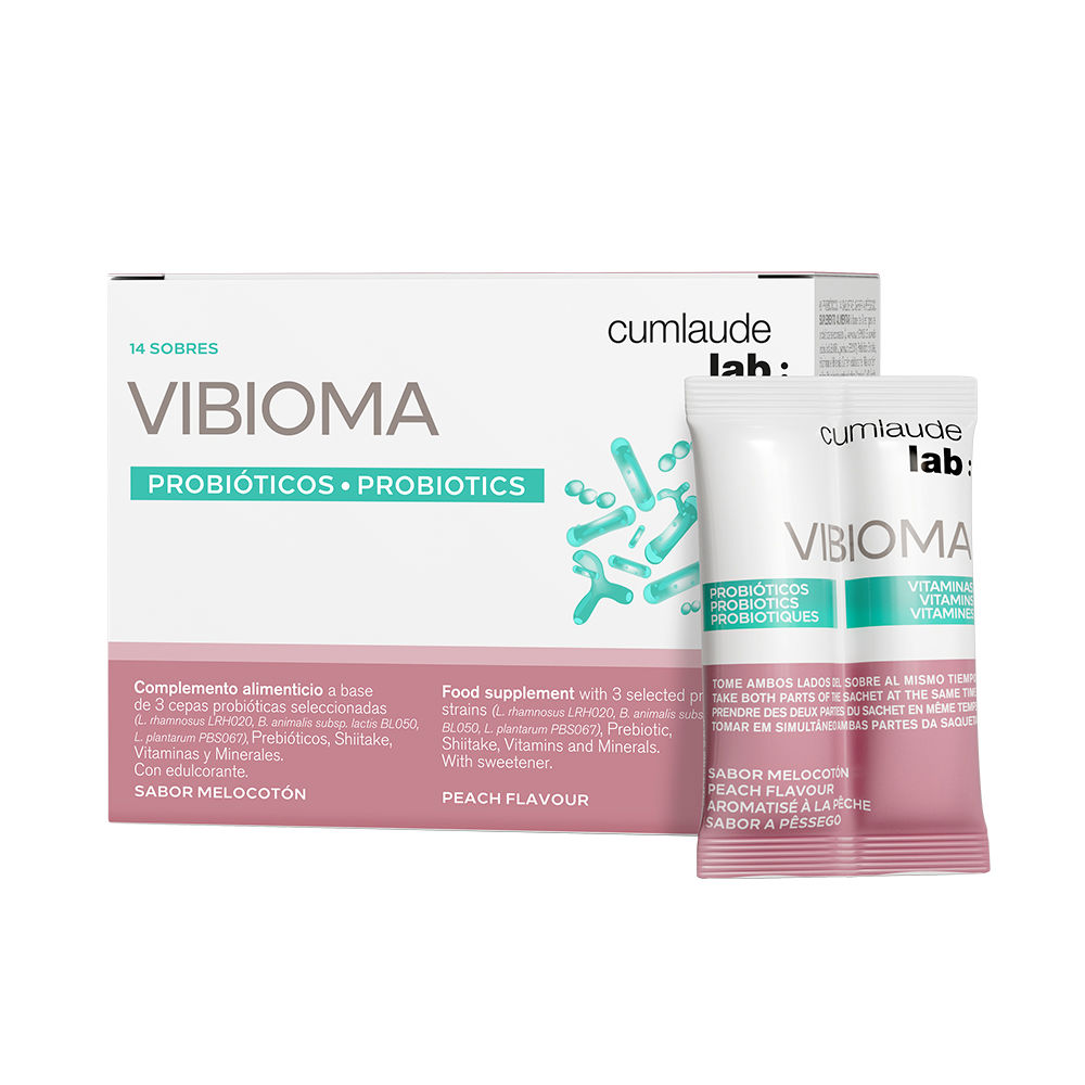 CumlaudeLabVibiomaProbioticsSachetsx14 Sachet of Cumlaude Lab Vibioma Probiotics by Cumlaude Lab, a probiotic supplement indicated for intimate well-being.
