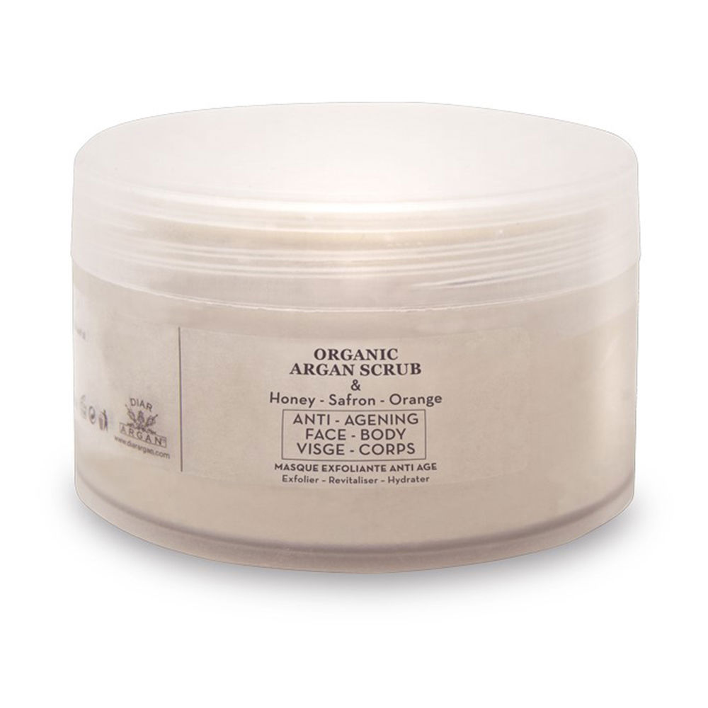 DiarArganOrganicArganExfoliatingScrub200ml Diar Argan Organic Argan Exfoliating Scrub 200ml - Image 1