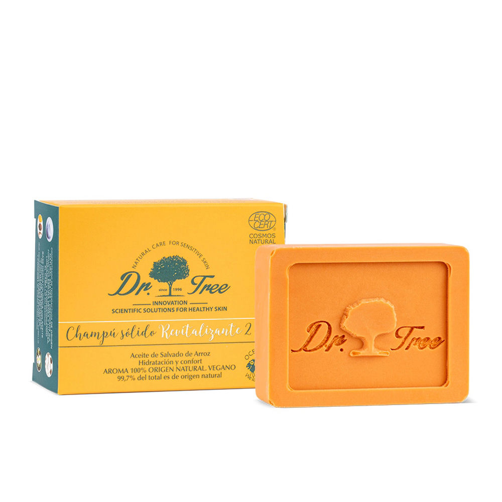 Dr.TreeRevitalizingSolidShampoo75g Product container of Dr. Tree Revitalizing Solid Shampoo by Dr. Tree, a solid shampoo indicated for cleansing hair.