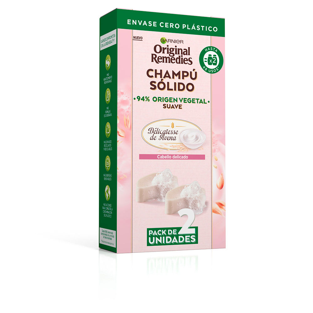 GarnierOriginalRemediesOatDélicatesseSolidShampoo2x60g Garnier Original Remedies Oat Délicatesse Solid Shampoo 2x60g