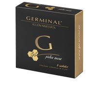 Box  of  Germinal  Immediate  Action  Dry  Skin  Ampoules  by  Germinal,  a  rapid  absorption  formula  indicated  for  skin  luminosity.