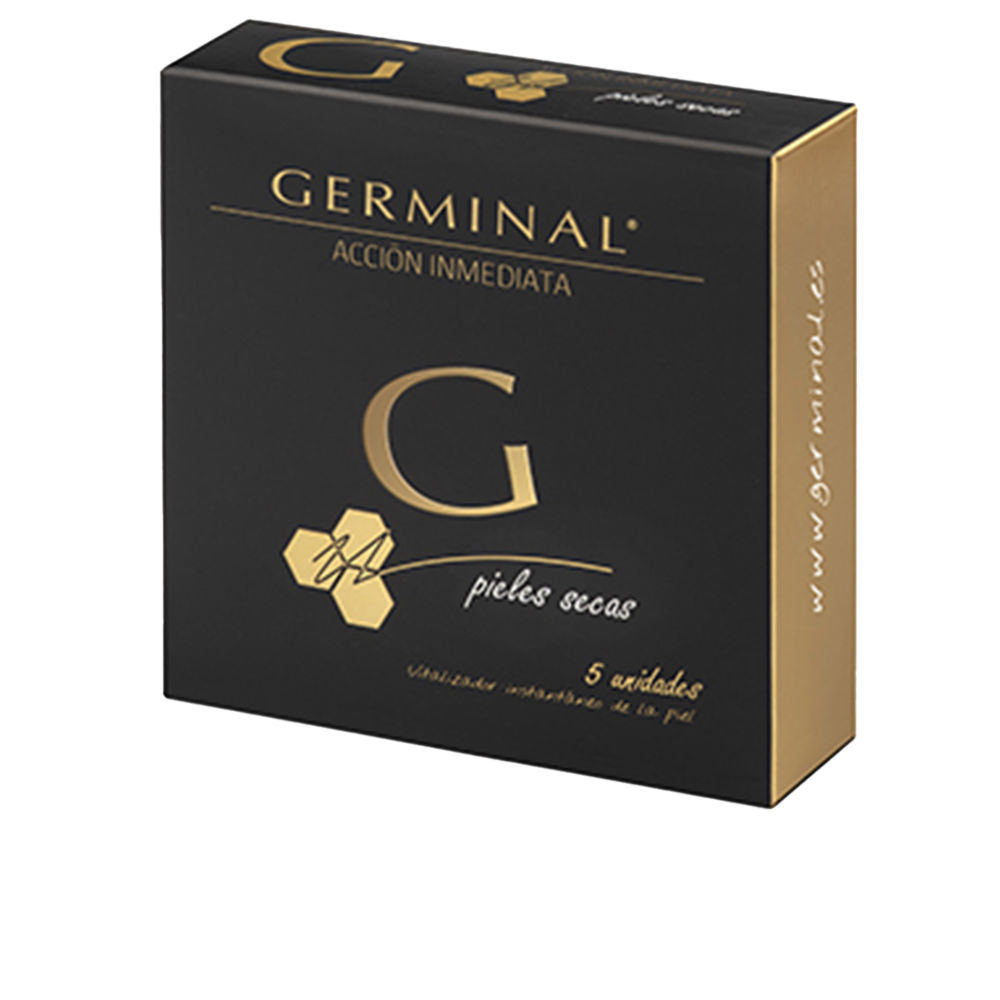 GerminalImmediateActionDrySkinAmpoules5x1 Box of Germinal Immediate Action Dry Skin Ampoules by Germinal, a rapid absorption formula indicated for skin luminosity.
