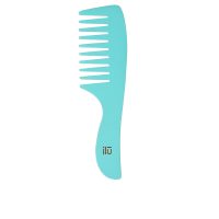 Product  container  of  Ilū  Bamboom  Comb  Color  Ocean  Breeze  by  Ilū,  a  bamboo  comb  indicated  for  detangling  all  hair  types.