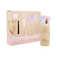 Ilū Bamboom Makeup Brush Set with Bamboo Tube