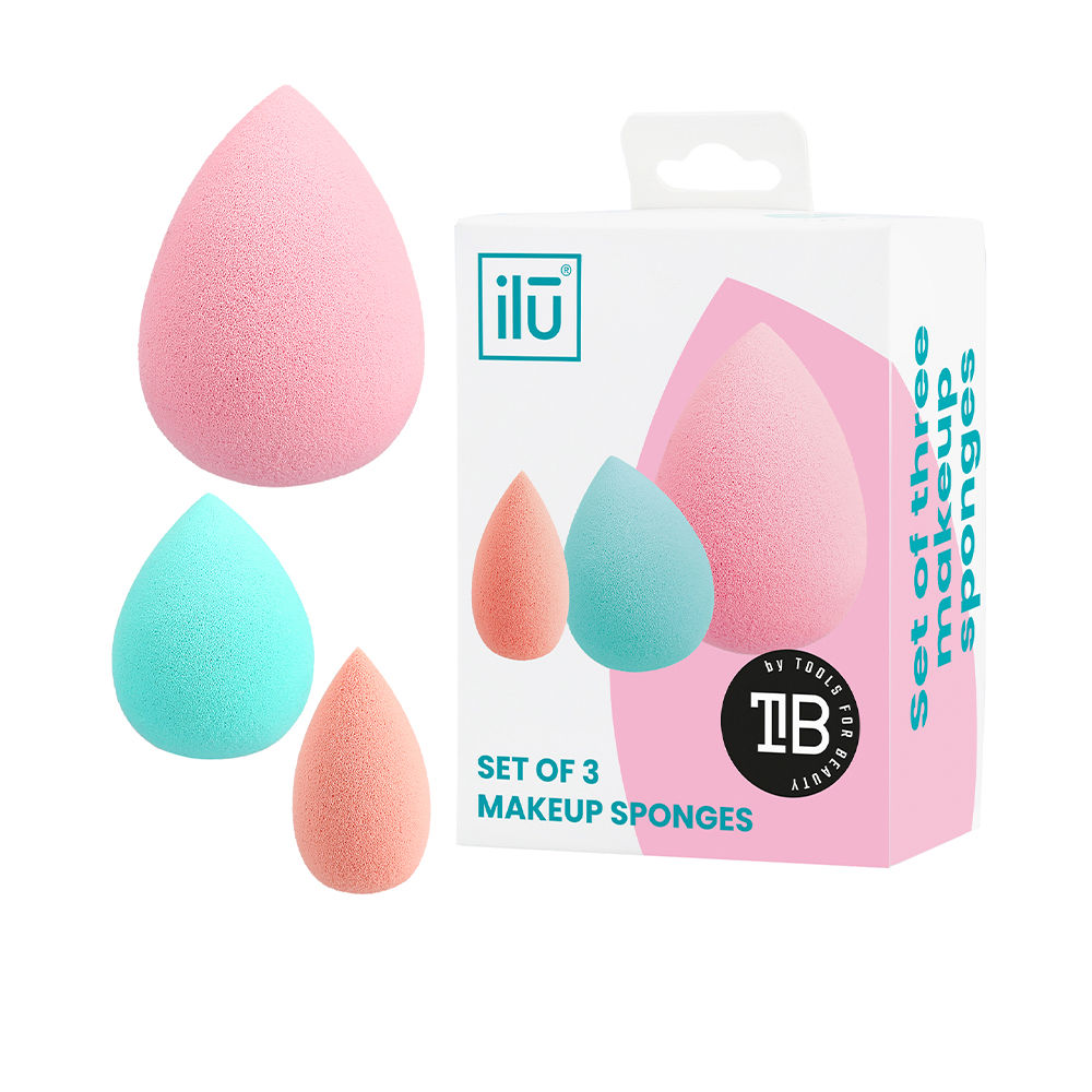 IluSetof3MakeupSponges Ilū メイクスポンジ 3個セット - 画像 (1)