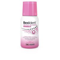 Bottle  of  Isdin  Bexident  Sensitive  Teeth  Mouthwash  by  Isdin,  a  mouthwash  indicated  for  relieving  tooth  sensitivity.