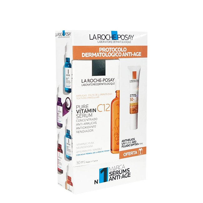 LaRochePosayPureVitaminC12Anti-AgingSet La Roche Posay Pure Vitamin C12 Kit Antiedad - Image 1