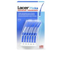 Box  of  Lacer  Interdental  Picks  Toothpicks  by  Lacer,  a  rubber  tip  tool  indicated  for  cleaning  tight  interdental  spaces.