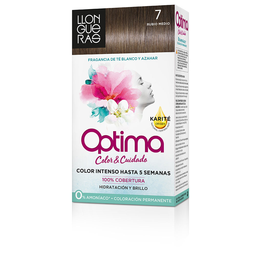 LlonguerasOptimaHairColor7MediumBlonde Llongueras Optima Hair Color 7 Loiro Médio - Image 1