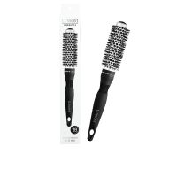 Product  container  of  Lussoni  Care  &  Style  Round  Brush  25mm,  a  thermal  brush  indicated  for  styling  short  hair.