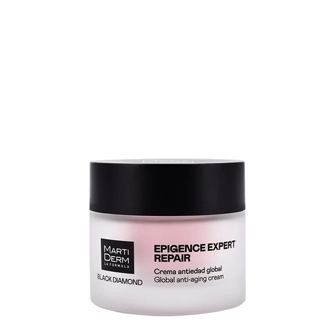 MartidermEpigenceExpertRepairGlobalAnti-AgingCream50ml Jar of Martiderm Epigence Expert Repair Global Anti-Aging Cream by Martiderm, a cream indicated for reversing signs of aging.