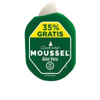 Bottle  of  Moussel  Aloe  Vera  Purifying  Shower  Gel  by  Moussel,  a  cleansing  gel  indicated  for  purifying  and  hydrating  skin.