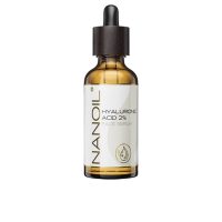 Bottle  of  Nanoil  Hyaluronic  Acid  Face  Serum  by  Nanoil,  a  lightweight  serum  indicated  for  moisturizing  dry  and  irritated  skin.