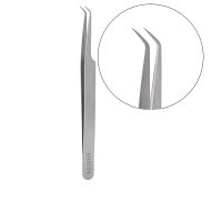 Product  container  of  Nanolash  L  Shape  Eyelash  Tweezers  by  Nanolash,  a  stainless  steel  tool  indicated  for  eyelash  application.