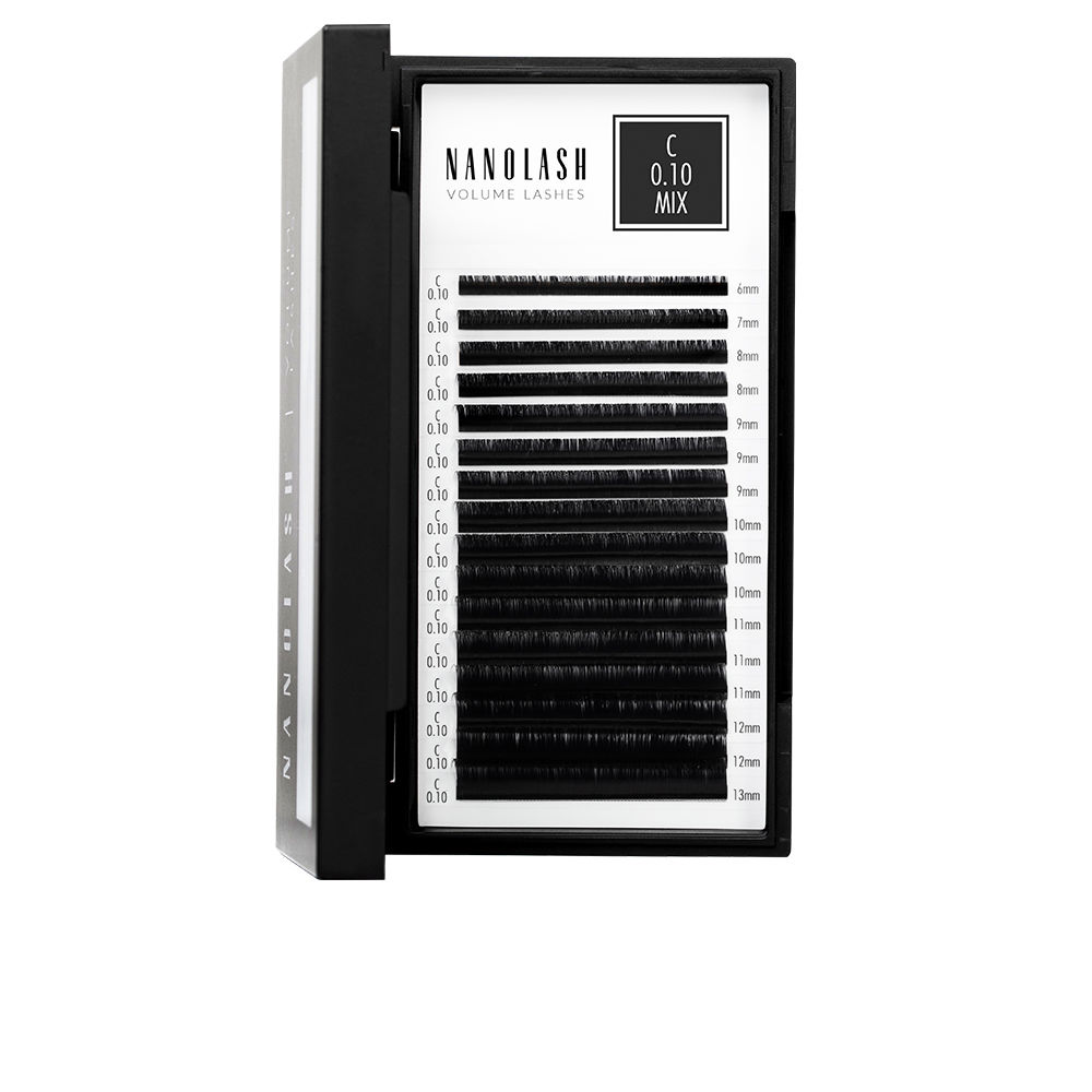NanolashVolumeLashesFalseEyelashesC0.106-13mm Nanolash Volume Lashes False Eyelashes C 0.10 6-13mm