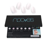 Nooves Gel Sheets Cat Pearl White Premium Luxe False Nails x20